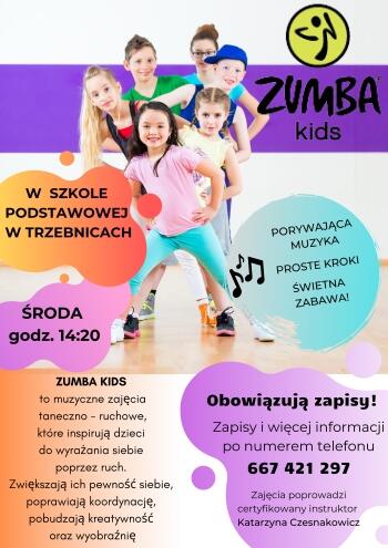 ZUMBA plakat SP Trzebnice