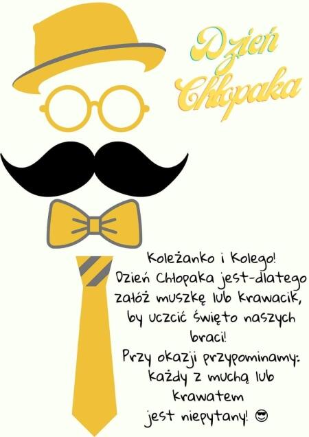 DZIEŃ CHŁOPAKA - PLAKAT