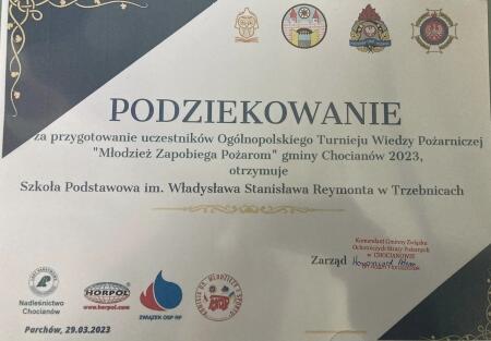 KONKURS ''MŁODZIEŻ ZAPOBIEGA POŻAROM''