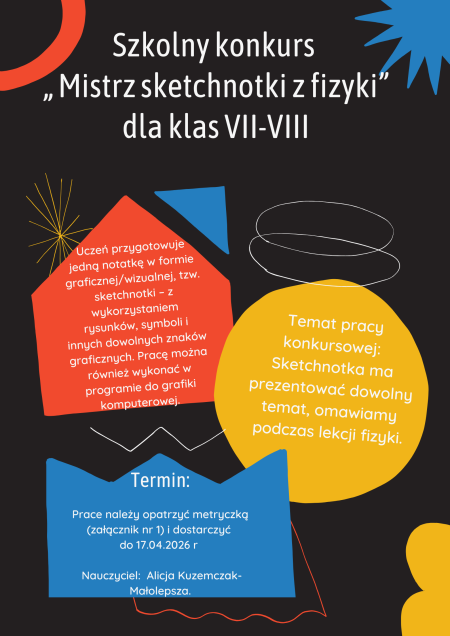 „Mistrz sketchnotki z fizyki''