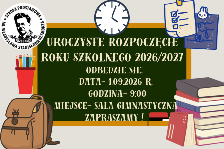 UROCZYSTE ROZPOCZĘCIE ROKU SZKOLNEGO 2026/2027